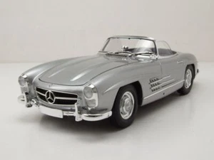 Mercedes 300 Sl Roadster 1957 Plata Modellauto 1:18 Minichamps - Imagen 1 de 11