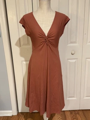 Patagonia Dress Bandha Twist Knot Front Coral  Womens Size Medium - Image 1 of 4