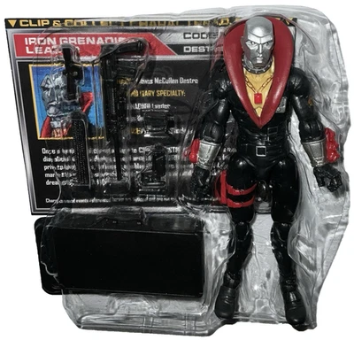 Figura GI Joe DESTRO 3.75" Iron Grenadier Leader Eagle's Edge 50 Aniversario Foto 1 de 4