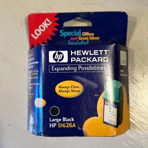 HP 51626A Large Black Ink Cartridge for HP DeskJet DeskWriter Fax Printers - Picture 1 of 3