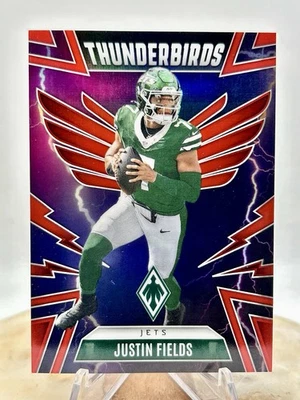2025 Phoenix Justin Fields /249 THUNDERBIRDS RED SP Bookend #40 New York Jets - Image 1 of 4