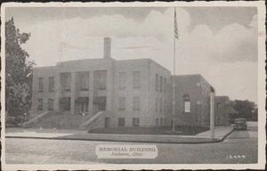 Jackson Ohio Memorial Building UNP Postcard - Picture 1 of 2