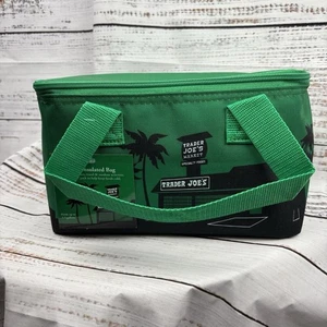 NWT Trader Joe's Mini Insulated Bag Green cooler lunch Tote Bag Limited Edition - Picture 1 of 6