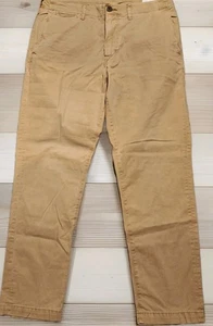 NWT American Eagle AE Khaki Slim Straight Pants Men’s 33W 30L Level Flex Stretch - Picture 1 of 11