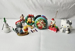 Looney Tunes Hello Kitty Snoopy Winnie Jack Skellington Christmas Ornaments Lot - Picture 1 of 13