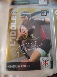 Cheslin Kolbe L'idole Carte Signée Top 14 Rugby 2019-2020 - Picture 1 of 2