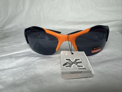 Gafas de sol negras y naranjas x bucle bicicleta con agarre y protección UV UV400 Foto 1 de 3