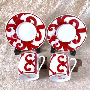 Hermes Demitasse Tasse & Untertasse Balcon du Guadalquivir 2 Sets Porzellan Geschirr - Bild 1 von 14