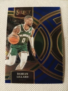 2023 DAMIAN LILLARD PANINI SELECT COURT SIDE BLUE CARD #138 BLAZERS BUCKS BLUE - Picture 1 of 2