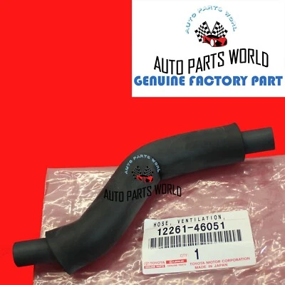 GENUINE OEM TOYOTA LEXUS IS300 GS300 SC300 SUPRA VENTILATION HOSE 12261-46051 - Image 1 of 4