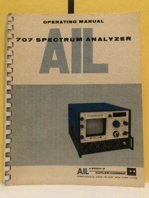 Ailtech 707 Spectrum Analyzer Operating Manual - Image 1 of 3