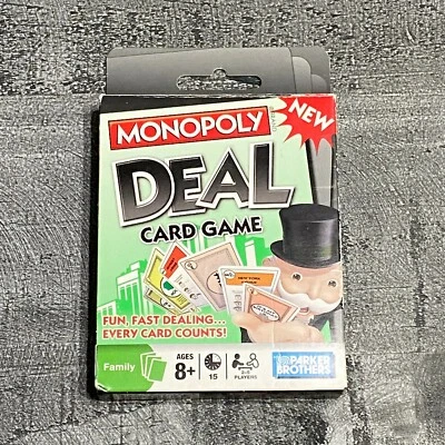 NEW Monopoly Deal Card Game Parker Brothers Hasbro, NIB, Fun game for travel. - Image 1 of 2