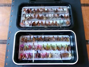 boite à mouche GREYS pleine de 80 mouches artisanales. - Photo 1/4