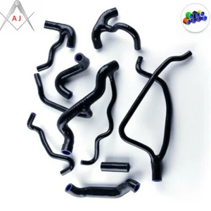 For 2009-2013 Ducati Streetfighter S 1098 Silicone Radiator Coolant Hose Black - Picture 1 of 10