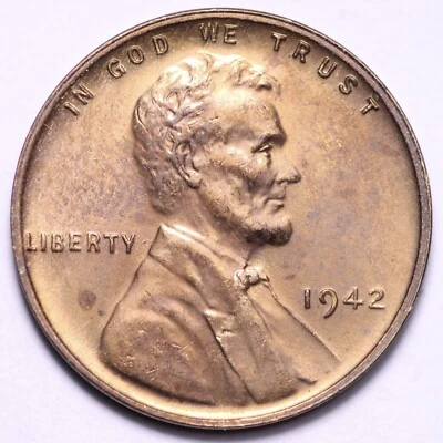 1942 Lincoln Wheat Cent Penny CHOICE PROOF FREE SHIPPING E807 KEN - Image 1 of 2