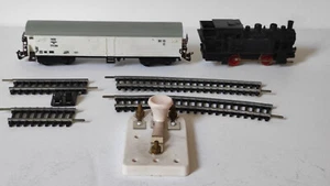 Vintage PIKO TT, Wagon & Locomotive, Made in GDR 1970s, 4 Rails & Reverse Device - Picture 1 of 15