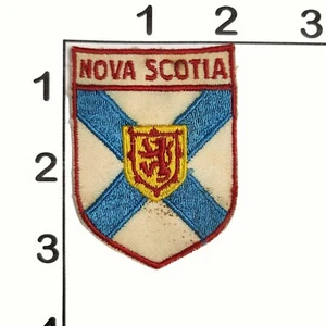 Nova Scotia Vintage Embroidered Sew On Shield Canada Souvenir Patch - Picture 1 of 1