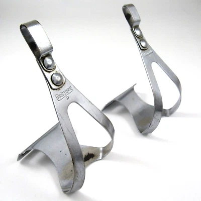Christophe vintage toe clips for quill pedals, small - Image 1 of 4