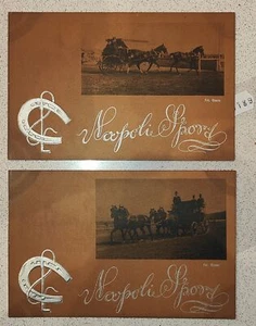 NAPOLI CITTA'-IPPICA SPORT-LOTTO 2 CARTOLINE-C15-189 - Imagen 1 de 1