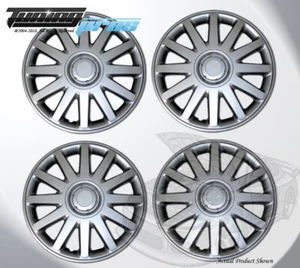 Pop-On Wheel Rims Skin Cover 16" Inch Silver Hubcap 16 Inches #610 Qty 4pc - Picture 1 of 4