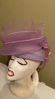 NWT Lavender Church Dress Hat By Ms. Divine - Image 1 of 4