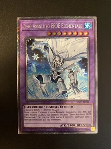 Yu Gi Oh Ita 1Ed Rara Segreta Platino RA03-IT231 Zero Assoluto Eroe Elementale - Picture 1 of 1