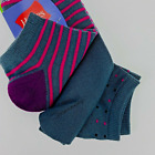 Hanes Womens ComfortSoft Low Cut Socks 3 Pack Dark Grey Assorted Size 5-9