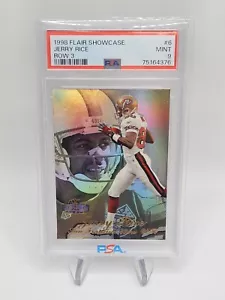 1998 FLAIR SHOWCASE ROW 3 JERRY RICE PSA 9 MINT - Picture 1 of 3