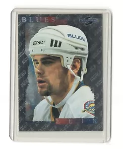 Todd Elik 1995-96 Score Black Ice Artist Proof #58 Blues Hockey Card - NRMT - Bild 1 von 2