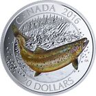 2016 'Atlantic Salmon - Canadian Salmonids' Proof $20 Fine Silver Coin (17566)