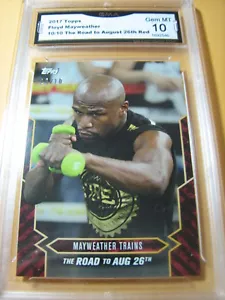 FLOYD MAYWEATHER 2017 TOPPS NOW ROAD TO AUG. 26 # 10/10 RED GRADED 10 L@@K - Bild 1 von 1