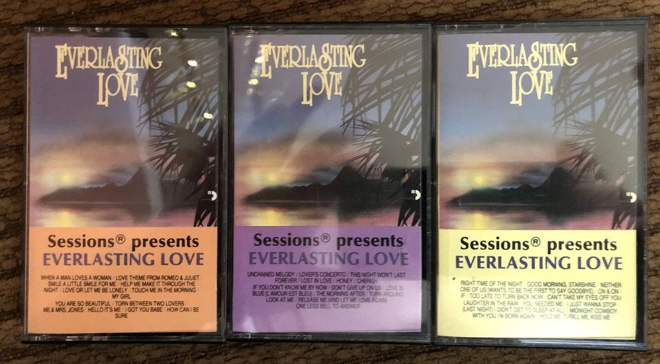 Everlasting Love 3-Cassette Tape Collection Of Classics “Sessions Present” Foto 1 de 4