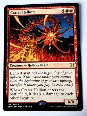 MTG Magic The Gathering Eternal Masters Crater Hellion Rare LP - Image 1 of 2
