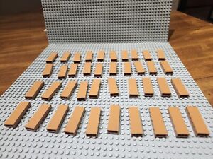 LEGO Medium Nougat 1x2x5 wall bricks 40 pieces