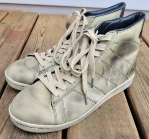 Converse Men's 12 Pro Leather 1976 Green Hi Top Shoes Sneakers Black Fives 2008 - Picture 1 of 16