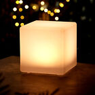 Lampa solarna LED kostka ciepła biel - 30 cm - ogród taras dekoracja oświetlenie