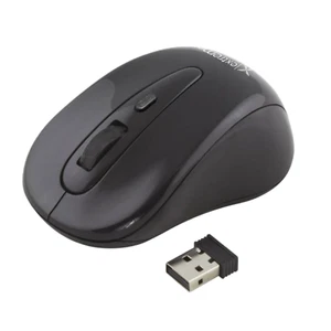 PC Maus Kabellos USB Funk Maus für PC Laptop 1200 DPI Schwarz 10m Reichweite - Zdjęcie 1 z 3
