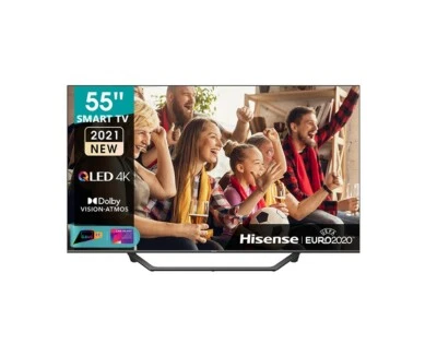 Televisore HISENSE 55" QLED 55A7GQ ULTRA HD SMART TV DVB-T2 HDMI PIEDE CENTRALE - Immagine 1 di 4