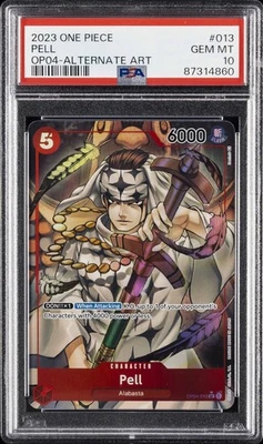 2023 ONE PIECE OP04-KINGDOMS OF INTRIGUE ALTERNATE ART #013 PELL PSA 10 - Image 1 of 2