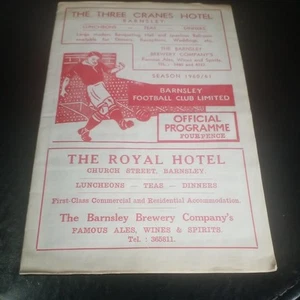 BARNSLEY V LUTON TOWN FAC 5th round 1961 PROGRAMME +TICKET - Picture 1 of 7