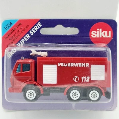 Siku Mercedes-Benz Water Cannon Fire Truck "Feuerwehr" #1034 (Siku Super Serie) - Image 1 of 3