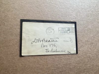 US EFO Stationery Envelope (E) +1922 Albino EFO +Richmond VA Pageant Slogan CXL - Image 1 of 2