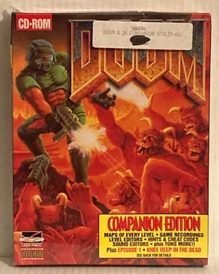 1994 DOOM Companion Edition FACTORY SEALED Big Box PC Game CD-ROM ID Software - Image 1 of 4