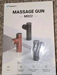 MERACH Mini Massage Gun with 8mm Amplitude, Percussion Massage Tools with 5 M... - Afbeelding 1 van 2