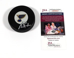 Grant Fuhr signierter offizieller St. Louis Blues Hockey Puck JSA Autogramm - Bild 1 von 3