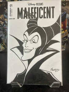 Disney Villains Maleficent #1 Blank Cover F Full Cover Sketch Maurizio Art - Picture 1 of 4