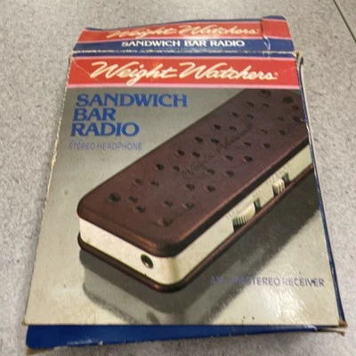 Radio auriculares AM/FM helado barra helada Weight Watchers vintage - Nuevo en caja Foto 1 de 4