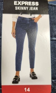 Express Damen Skinny Jeans Größe 10 dunkle Waschung - Bild 1 von 2