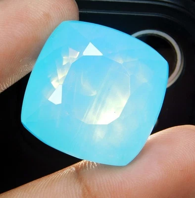 Piedra preciosa suelta corte cojín natural certificado 115,50 quilates azul ópalo amarillo fuego Foto 1 de 4