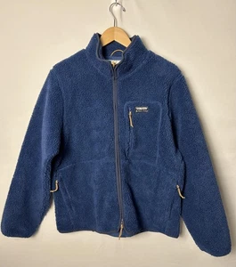 Alpine Design Jacket Mens Medium Blue Sherpa Fleece Full Zip Mountain Lake NWT - Picture 1 of 7